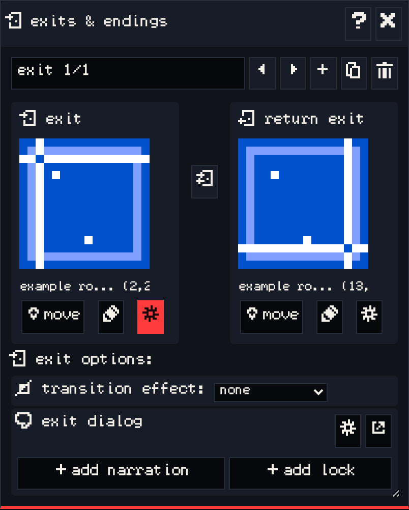 Exits & endings