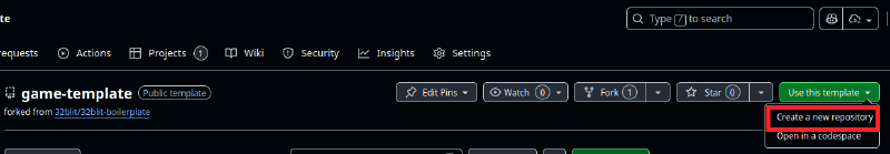 Use this template button